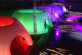 व्यापार शो Inflatable घुमावदार दीवार Inflatable बैठक कक्ष इनडोर / आउटडोर