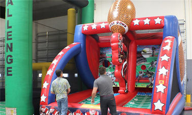 बच्चों और वयस्कों के लिए पीवीसी Inflatable खेल खेल कार्निवल पहले नीचे फुटबॉल टॉस खेल