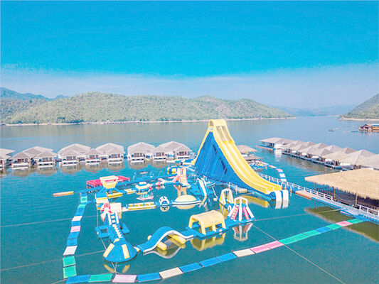 पूल के लिए मनोरंजन Inflatable पानी पार्क खेल