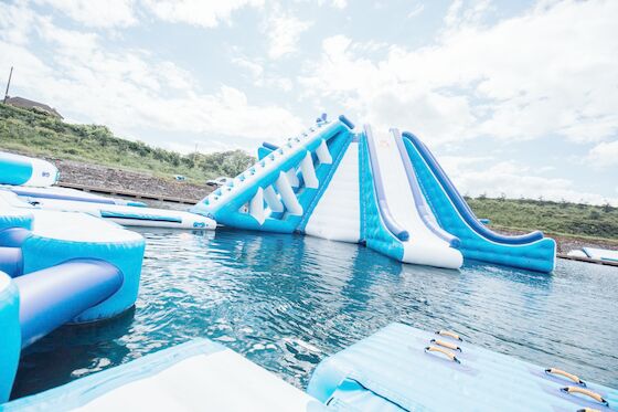 होटल के पूल के लिए 0.9 मिमी पीवीसी तिरपाल Inflatable फ्लोटिंग वॉटर पार्क गेम्स