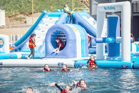 होटल के पूल के लिए 0.9 मिमी पीवीसी तिरपाल Inflatable फ्लोटिंग वॉटर पार्क गेम्स