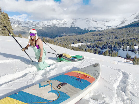 हठधर्मी स्की सुविधा Inflatable सुपर बोर्ड लोगो कस्टम