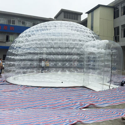 1 मिमी पीवीसी आउटडोर सुरंग साफ़ बुलबुला कैम्पिंग तम्बू डोम आकार: