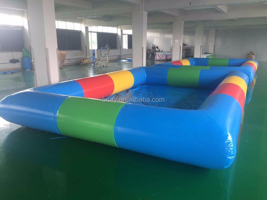 आउटडोर के लिए रंगीन वयस्क 0.9 मिमी पीवीसी इन्फ्लैटेबल स्विमिंग पूल