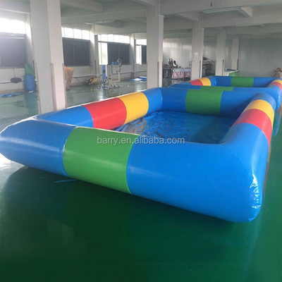 आउटडोर के लिए रंगीन वयस्क 0.9 मिमी पीवीसी इन्फ्लैटेबल स्विमिंग पूल