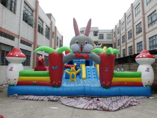 कार्टून 0.55 मिमी पीवीसी तिरपाल Inflatable मज़ा शहर