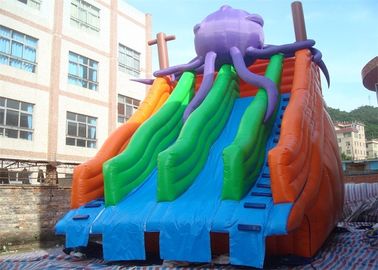 मनोरंजक वाणिज्यिक Inflatable स्लाइड, जल पार्क के लिए inflatable पूल स्लाइड