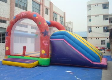 कॉम्बो वाणिज्यिक Inflatable स्लाइड, खेलने के लिए Inflatable बाउंसर स्लाइड