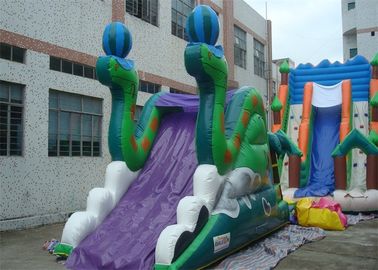 डबल फुट के साथ 20 फुट आउटडोर हल्क वाणिज्यिक Inflatable स्लाइड