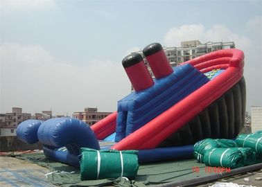 बच्चों के लिए अद्भुत 10 एम टिकाऊ वाणिज्यिक समुद्री डाकू जहाज Inflatable स्लाइड