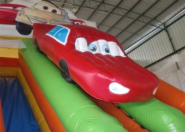 पीवीसी Tarpaulin वाणिज्यिक Inflatable स्लाइड, कार आकार Inflatable रंगीन स्लाइड