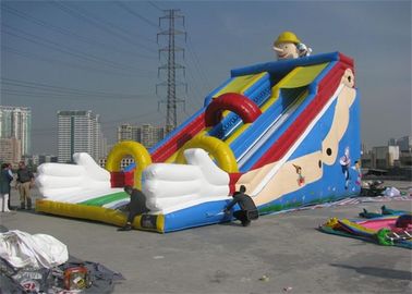 खेल के लिए बड़े वाणिज्यिक Inflatable स्लाइड, आउटडोर Inflatable स्लाइड