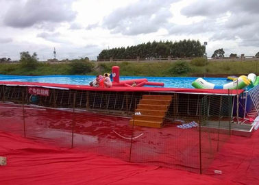 अनुकूलित पोर्टेबल आउटडोर ऊपर ग्राउंड धातु फ्रेम स्विमिंग पूल EN14960