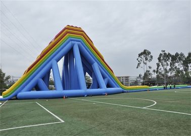 विशालकाय Inflatable खेलों के लिए सुरक्षा आउटडोर बड़े उड़ा पानी स्लाइड