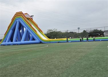 विशालकाय Inflatable खेलों के लिए सुरक्षा आउटडोर बड़े उड़ा पानी स्लाइड