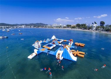 घटना के लिए व्यावसायिक विशाल inflatable जल पार्क / Inflatable सागर जल पार्क