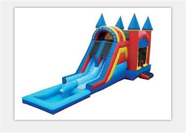 बच्चों के लिए सुरक्षा 0.55 मिमी पीवीसी आउटडोर Inflatable उछालभरी कैसल पानी स्लाइड
