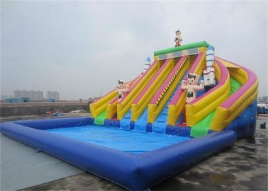 पूल के साथ आश्चर्यजनक टिकाऊ सबसे बड़ा inflatable पानी स्लाइड बच्चों