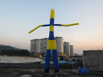 2 पैर के साथ रंगीन ऑक्सफोर्ड क्लॉथ Inflatable विज्ञापन उत्पाद एयर डांसर