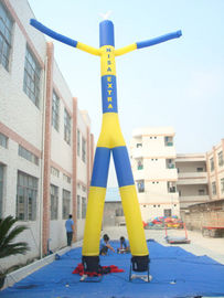 2 पैर के साथ रंगीन ऑक्सफोर्ड क्लॉथ Inflatable विज्ञापन उत्पाद एयर डांसर