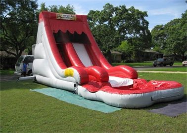पूल के साथ आकर्षक रंगीन आग प्रतिरोधी Inflatable पानी पर्ची और स्लाइड