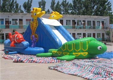 पिछवाड़े के लिए निविड़ अंधकार वयस्क Inflatable जल स्लाइड पूल किराए पर लेना