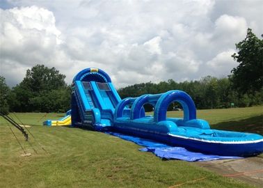 पूल के साथ रोमांचक 0.55 मिमी पीवीसी Tarpaulin Inflatable डबल पर्ची और स्लाइड