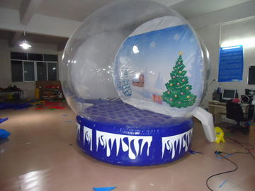 पारदर्शी Inflatable विज्ञापन उत्पाद क्रिसमस स्नो ग्लोब