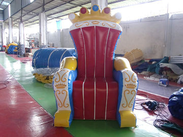 आश्चर्यजनक Inflatable सिंहासन सजावट, राजा के लिए एयर असीमित पीवीसी Inflatable सिंहासन