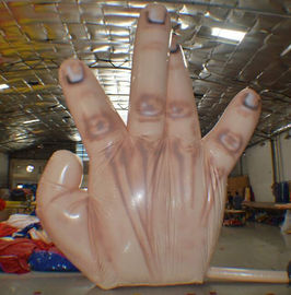 5 उंगलियों के साथ आग प्रतिरोधी विशालकाय inflatable एकल हाथ सजावट