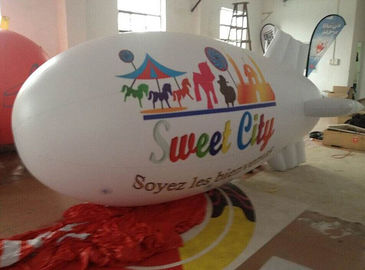 प्रदर्शन के लिए पीवीसी Inflatable विज्ञापन उत्पाद एयरटाइट ब्लींप हीलियम एयरशिप