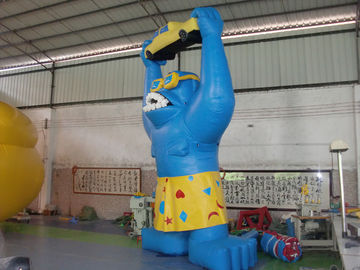 विज्ञापन के लिए विशालकाय Inflatable कार्टून, पीवीसी Tarpaulin Inflatable गोरिला