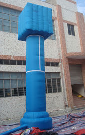 घटना के लिए लाल / नीला आउटडोर उत्सव पीवीसी Inflatable विज्ञापन कॉलम