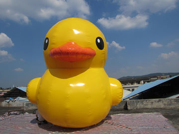 निविड़ अंधकार 0.55 मिमी पीवीसी Tarpaulin के साथ आकर्षक Inflatable पीले बतख