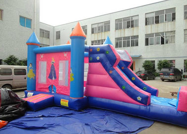 Inflatable मनोरंजन पार्क के लिए बच्चों राजकुमारी बाउंसी कैसल स्लाइड कॉम्बो
