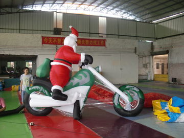 Inflatable आउटडोर क्रिसमस सजावट / विशालकाय Inflatable सांता क्लॉस