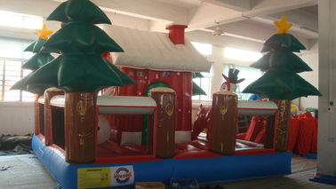 पीवीसी Inflatable विज्ञापन उत्पाद विशालकाय बच्चे के लिए सांता क्लॉस हाउस ऊपर उड़ाओ