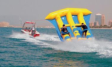 लोगो मुद्रण के साथ पीवीसी Tarpaulin Inflatable जल फ्लाइंग मछली नाव