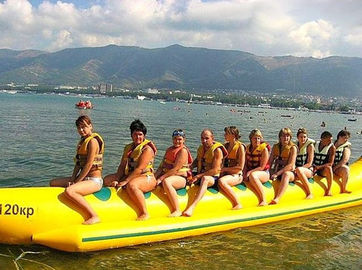 विशाल पानी Inflatable खिलौना नाव, वयस्क के लिए टिकाऊ Inflatable केला नाव