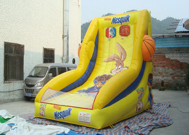 बच्चों के लिए वाणिज्यिक जायंट Inflatable बास्केटबॉल हूप Inflatable खेल