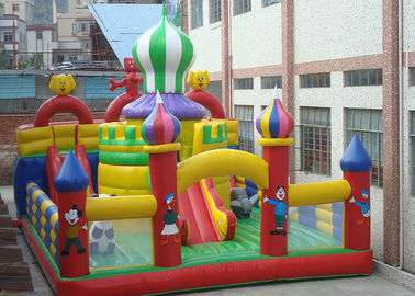 0.55 मिमी पीवीसी Tarpaulin Inflatable बाउंसी कैसल हाउस, Inflatable मज़ा पार्क