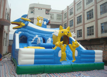 स्लाइड के साथ आउटडोर विशाल बच्चे Inflatable कूदते उछालभरी कैसल