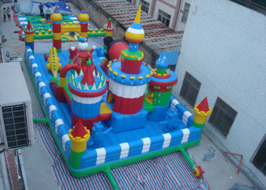 बच्चे Inflatable आउटडोर बाउंसी कैसल Inflatable Inflatable मज़ा शहर खेल का मैदान