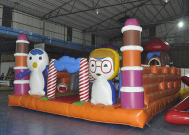 स्लाइड के साथ विशालकाय पशु खेल का मैदान Inflatable बच्चों उछाल वाला कैसल
