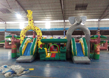 बच्चों के लिए अद्भुत पशु थीम Inflatable उछालभरी कैसल / बाउंसर कैसल