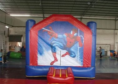पार्क के लिए मजेदार स्पाइडरमैन Inflatable बाउंसर / बच्चों के पिछवाड़े बाउंसर