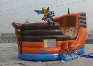 किराए के लिए कस्टम पनरोक बच्चों Inflatable समुद्री डाकू जहाज बाउंस हाउस