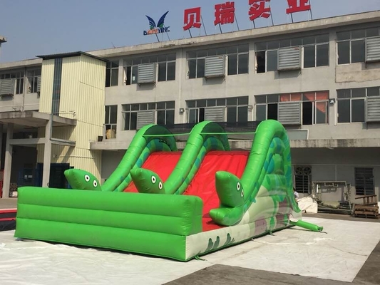 पनरोक 0.55 मिमी पीवीसी Inflatable साहसिक स्लाइड खेल का मैदान उपकरण