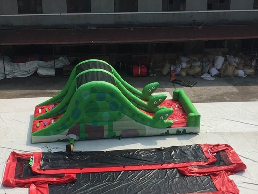 पनरोक 0.55 मिमी पीवीसी Inflatable साहसिक स्लाइड खेल का मैदान उपकरण