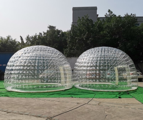 पीवीसी पारदर्शी वायुरोधी Inflatable बुलबुला तम्बू 5 मीटर व्यास